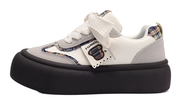 HUANQIU Coverage, Cushioning, Lightweight, Breathable, Height Increasing Low top Skateboard Shoes Women's 