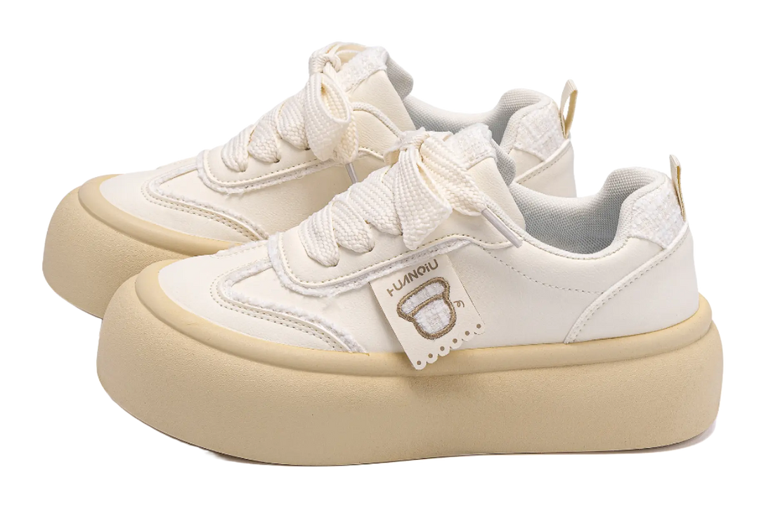 HUANQIU Coverage, Cushioning, Lightweight, Breathable, Height Increasing Low top Skateboard Shoes Women's 