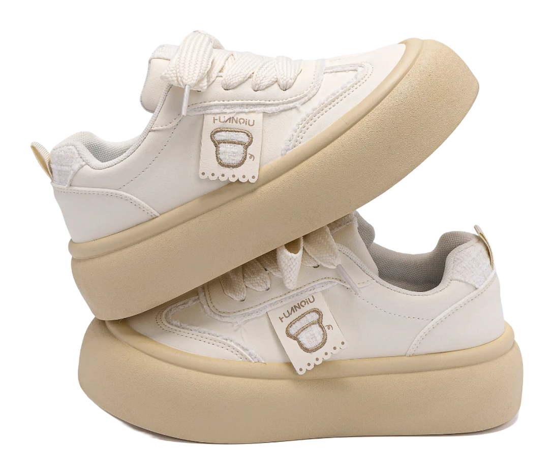 HUANQIU Coverage, Cushioning, Lightweight, Breathable, Height Increasing Low top Skateboard Shoes Women's 