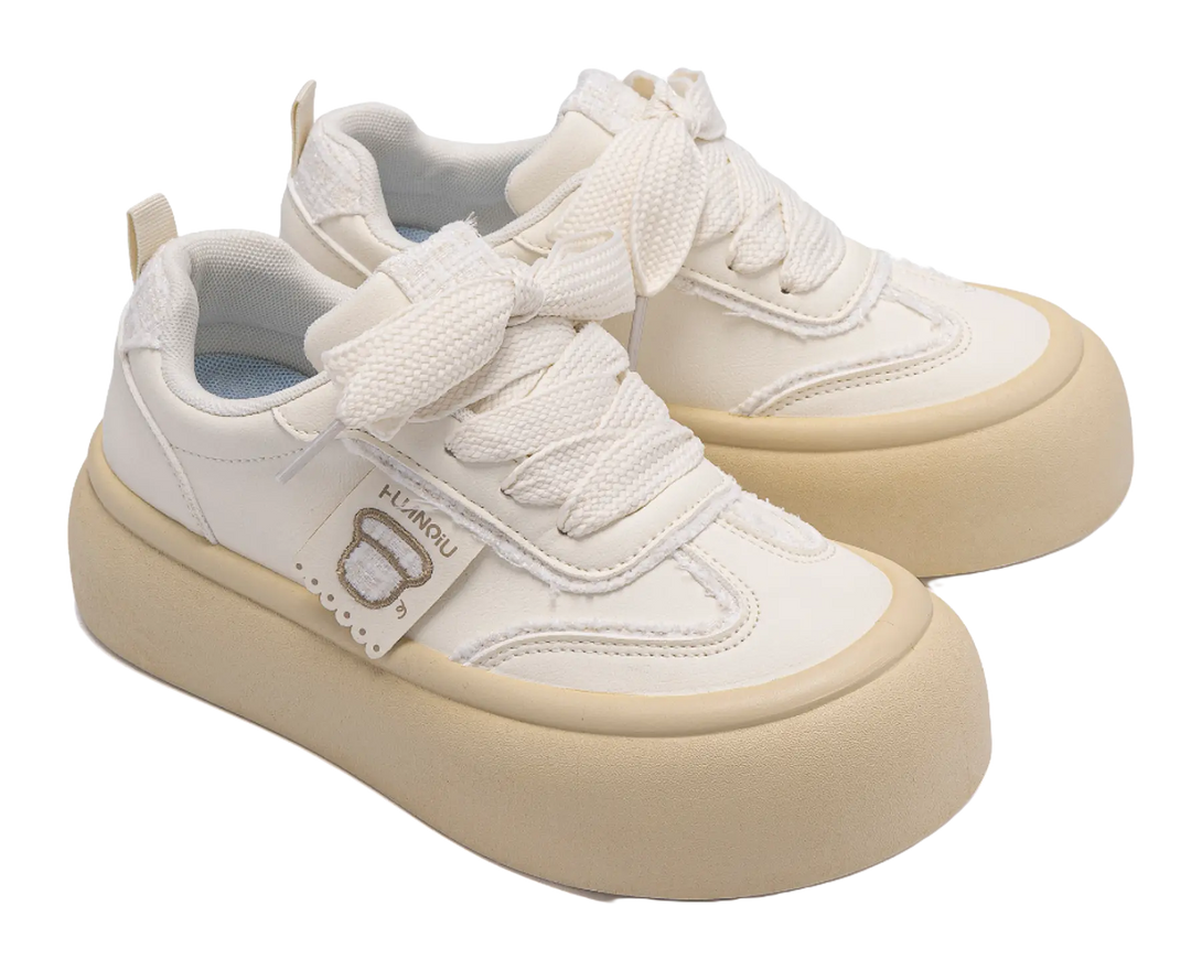 HUANQIU Coverage, Cushioning, Lightweight, Breathable, Height Increasing Low top Skateboard Shoes Women's 