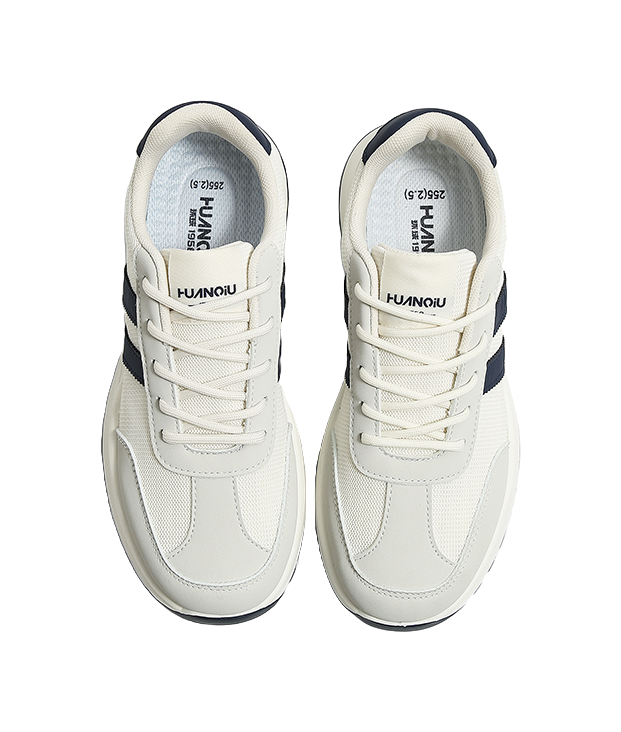 HUANQIU Cushioning Height Increasing Lightweight Low top Sprint Running Shoes Men's 