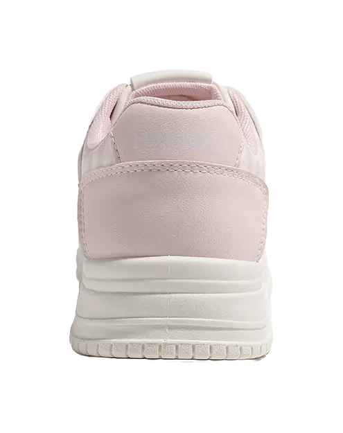 HUANQIU Cushioning, Abrasion Resistant, Height Increasing Low top Skateboard Shoes Women's Beige Pink 