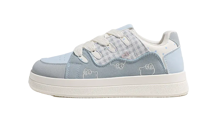 HUANQIU Cushioning, Lightweight, Breathable Low Top Skateboard Shoes Women's Blue 