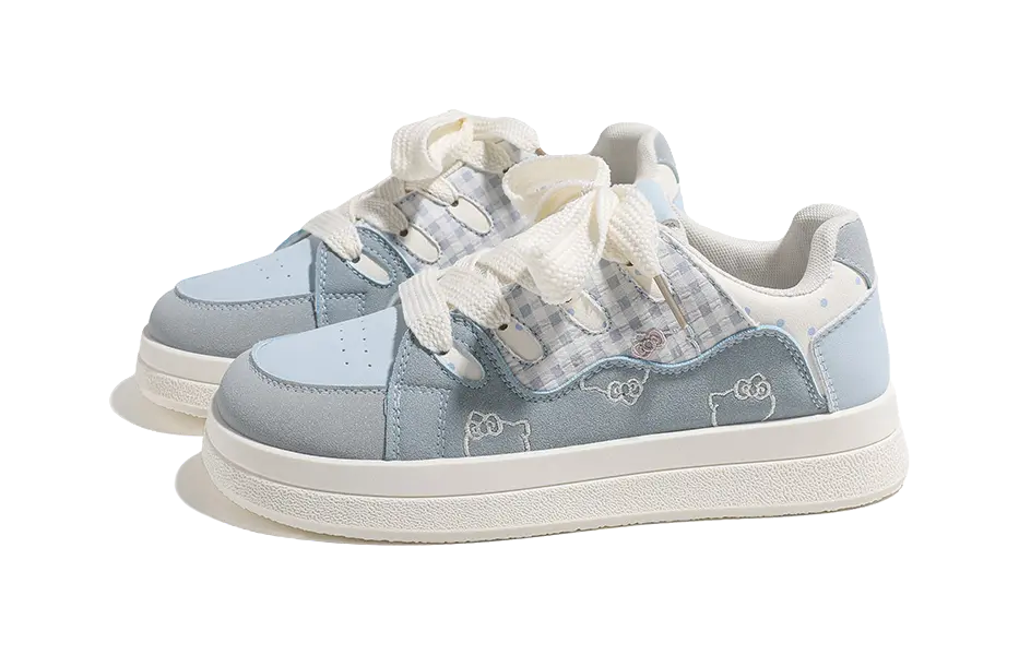 HUANQIU Cushioning, Lightweight, Breathable Low Top Skateboard Shoes Women's Blue 