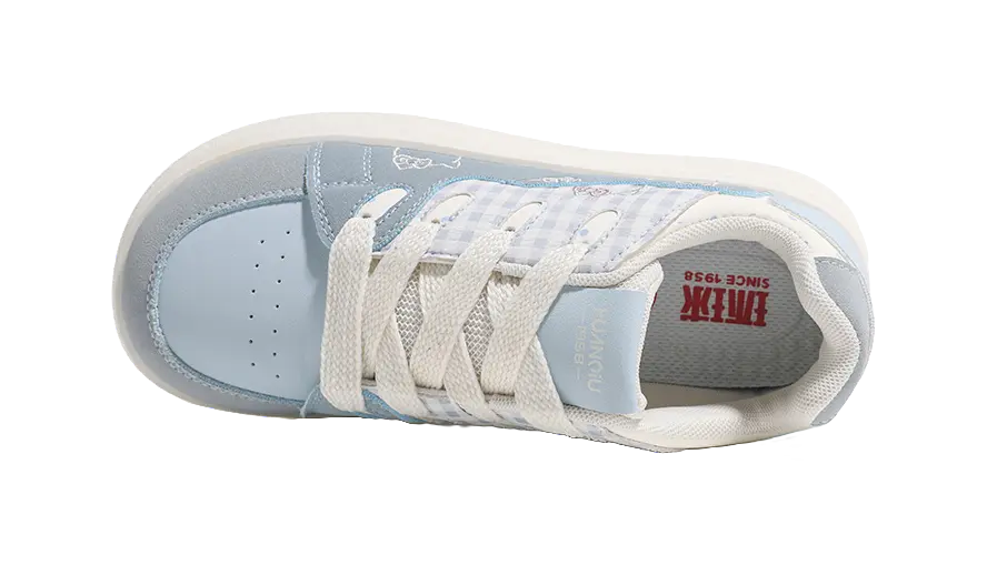 HUANQIU Cushioning, Lightweight, Breathable Low Top Skateboard Shoes Women's Blue 