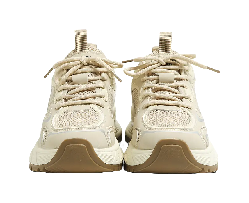 HUANQIU Cushioning, Slip Resistant, Abrasion Resistant, Breathable, Height Increasing Low top Chunky Sneakers Women's  VJSNEAKER