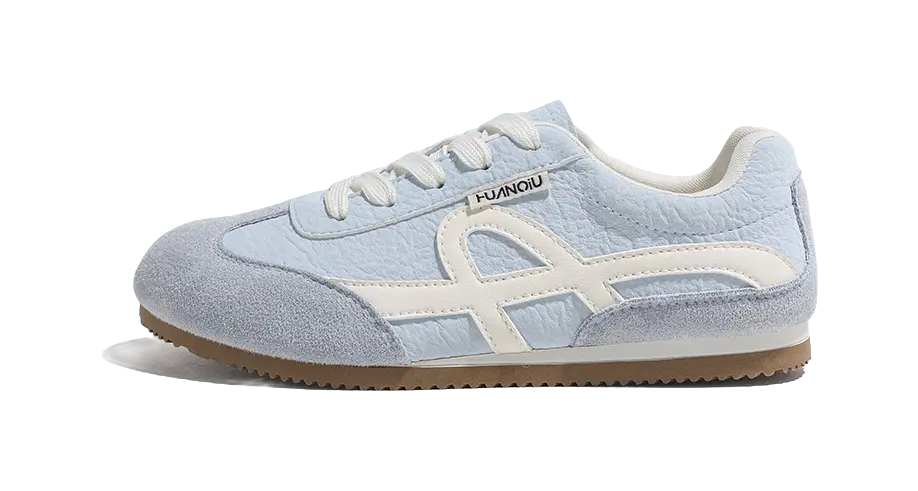 HUANQIU Cushioning, Wear Resistant Low top Skateboard Shoes Women's Blue 