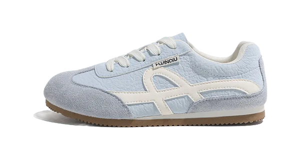 HUANQIU Cushioning, Wear Resistant Low top Skateboard Shoes Women's Blue 