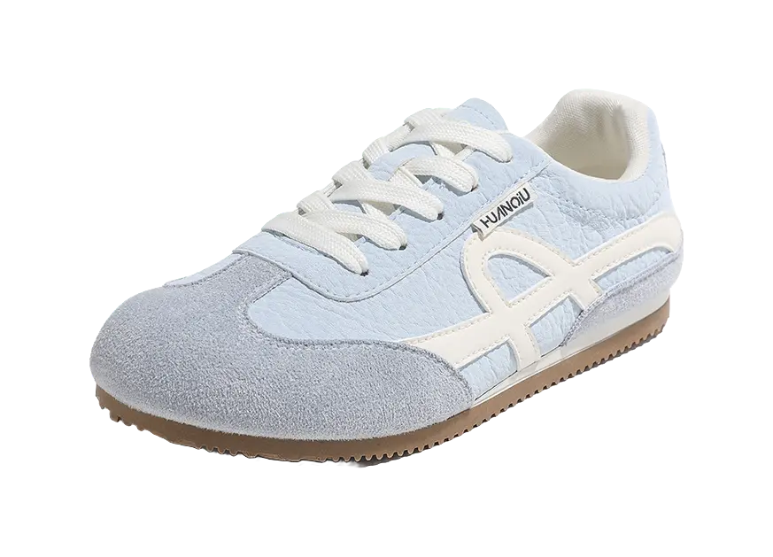 HUANQIU Cushioning, Wear Resistant Low top Skateboard Shoes Women's Blue 