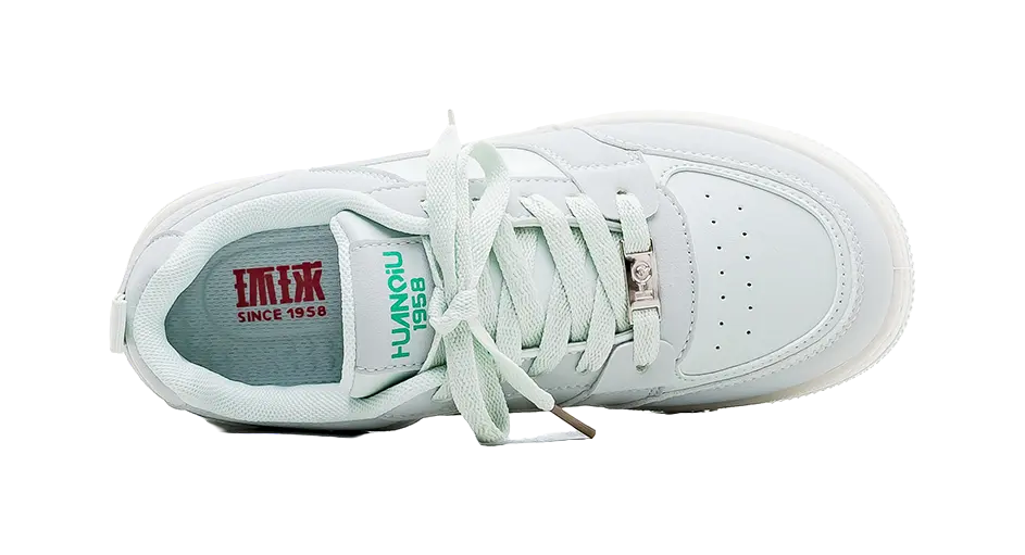 HUANQIU Durable Lightweight And Breathable Low-Top Skateboard Shoes Women's Lake Blue 