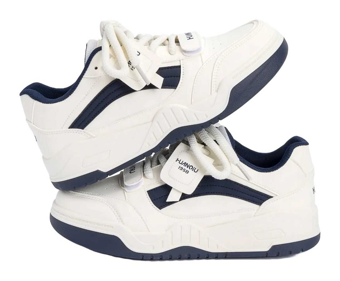 HUANQIU Lightweight Height Increasing Low top Skateboard Shoes Men's 