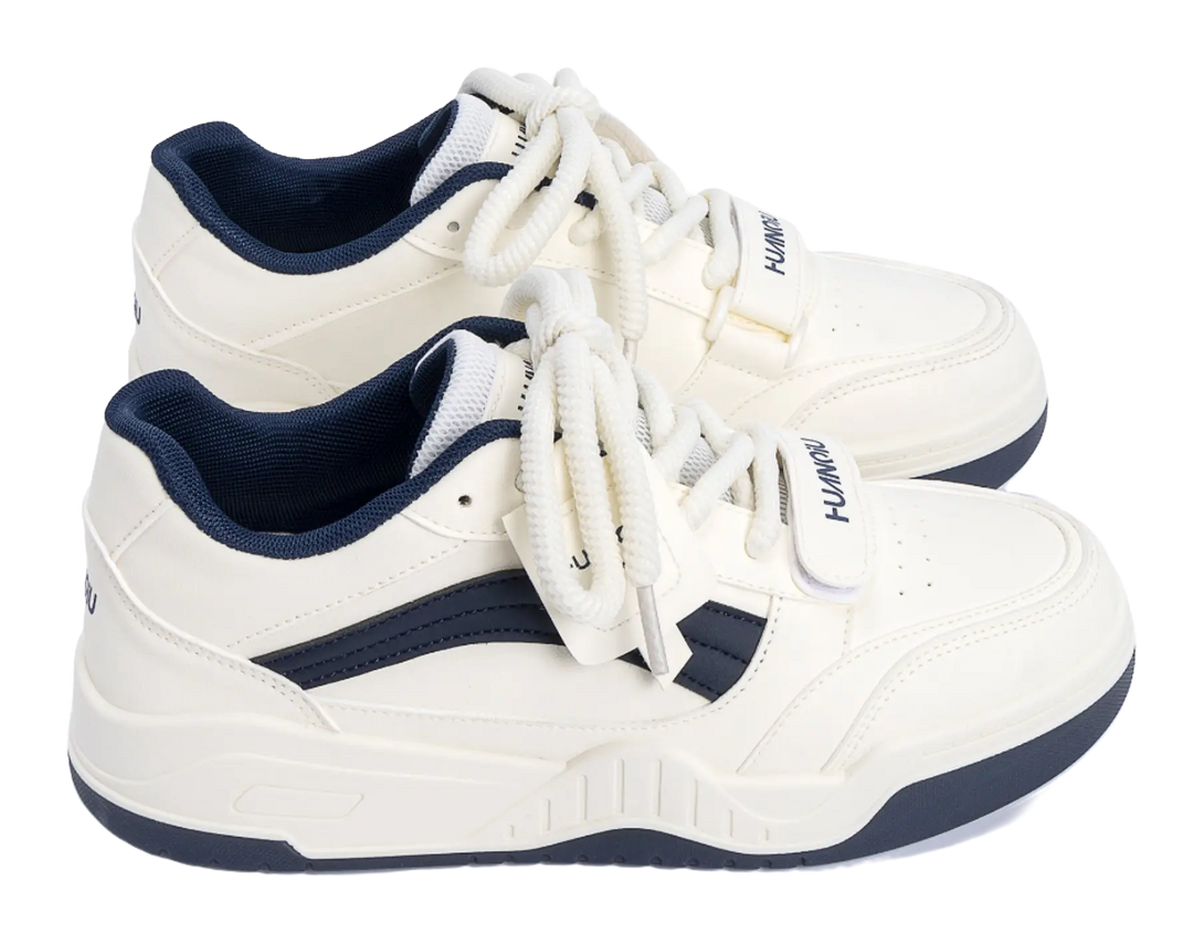 HUANQIU Lightweight Height Increasing Low top Skateboard Shoes Men's 