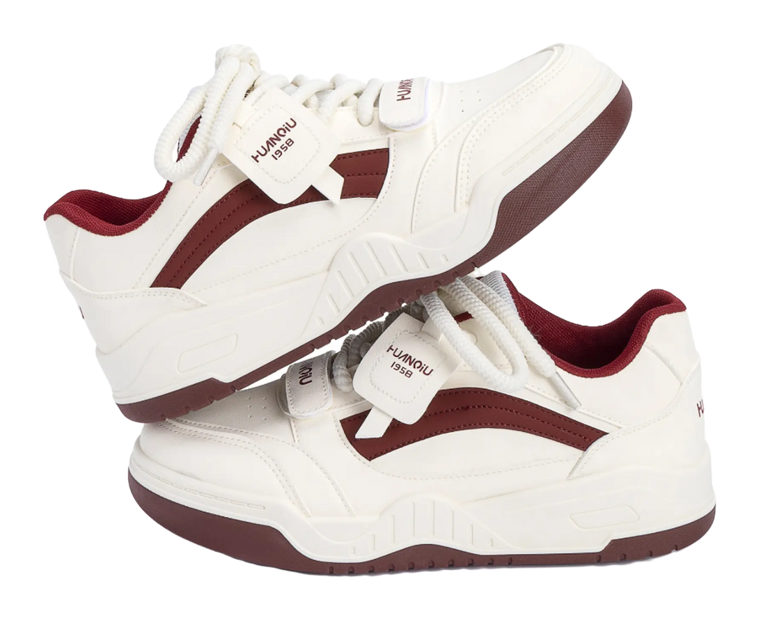 HUANQIU Lightweight Height Increasing Low top Skateboard Shoes Men's 