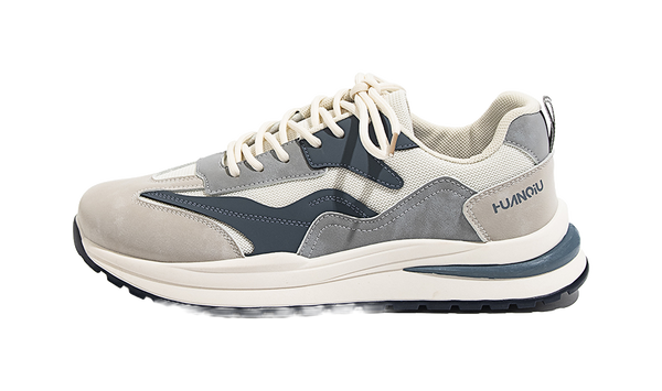 HUANQIU Low top Casual Shoes Men's Beige Blue 