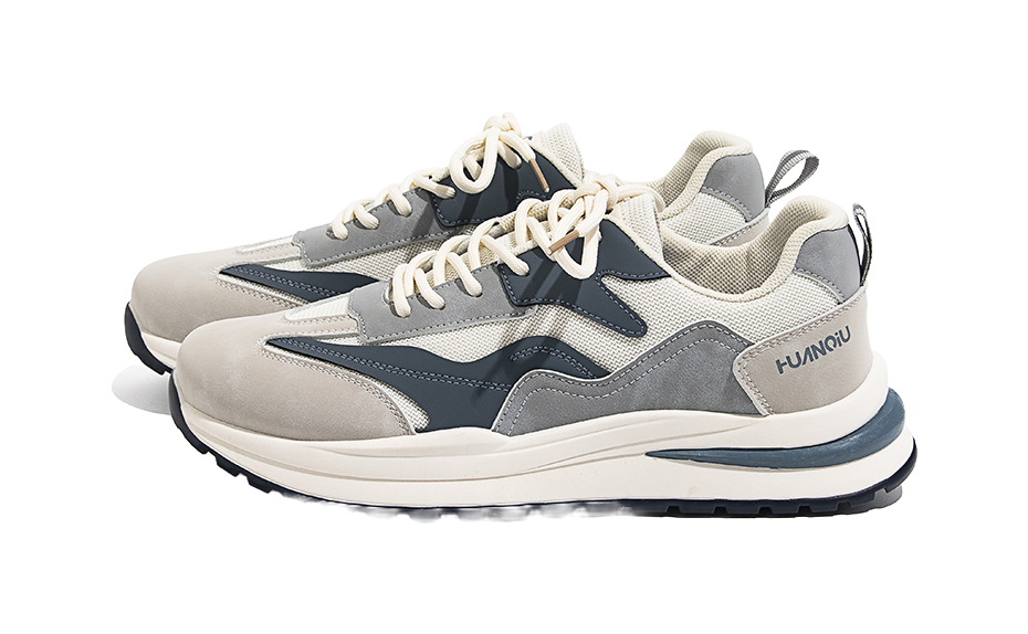 HUANQIU Low top Casual Shoes Men's Beige Blue 