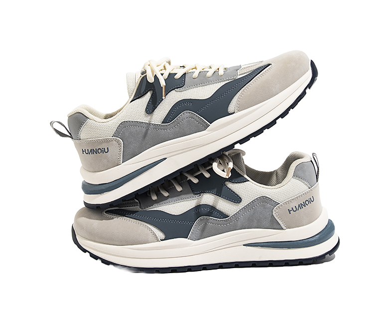 HUANQIU Low top Casual Shoes Men's Beige Blue 