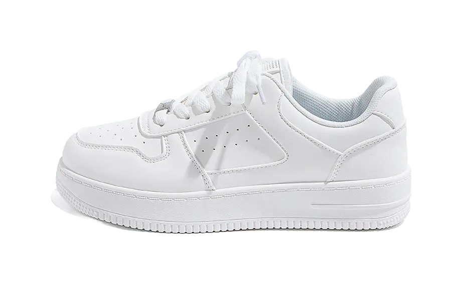 HUANQIU Low top Skateboard Shoes Women's White 