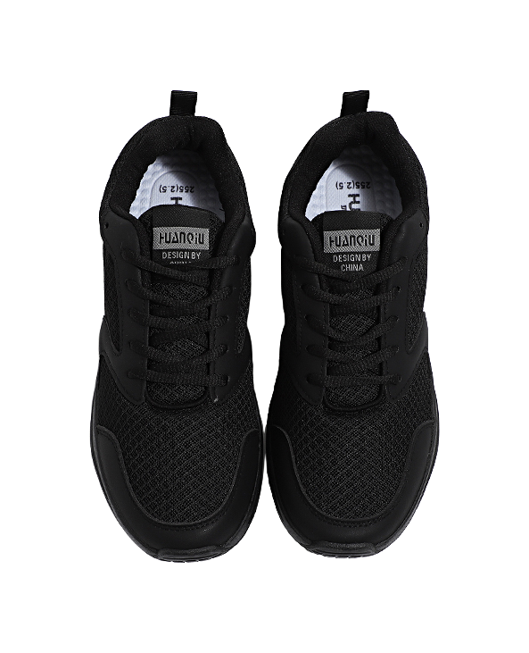 HUANQIU Running Shoes Men's Low top Black 