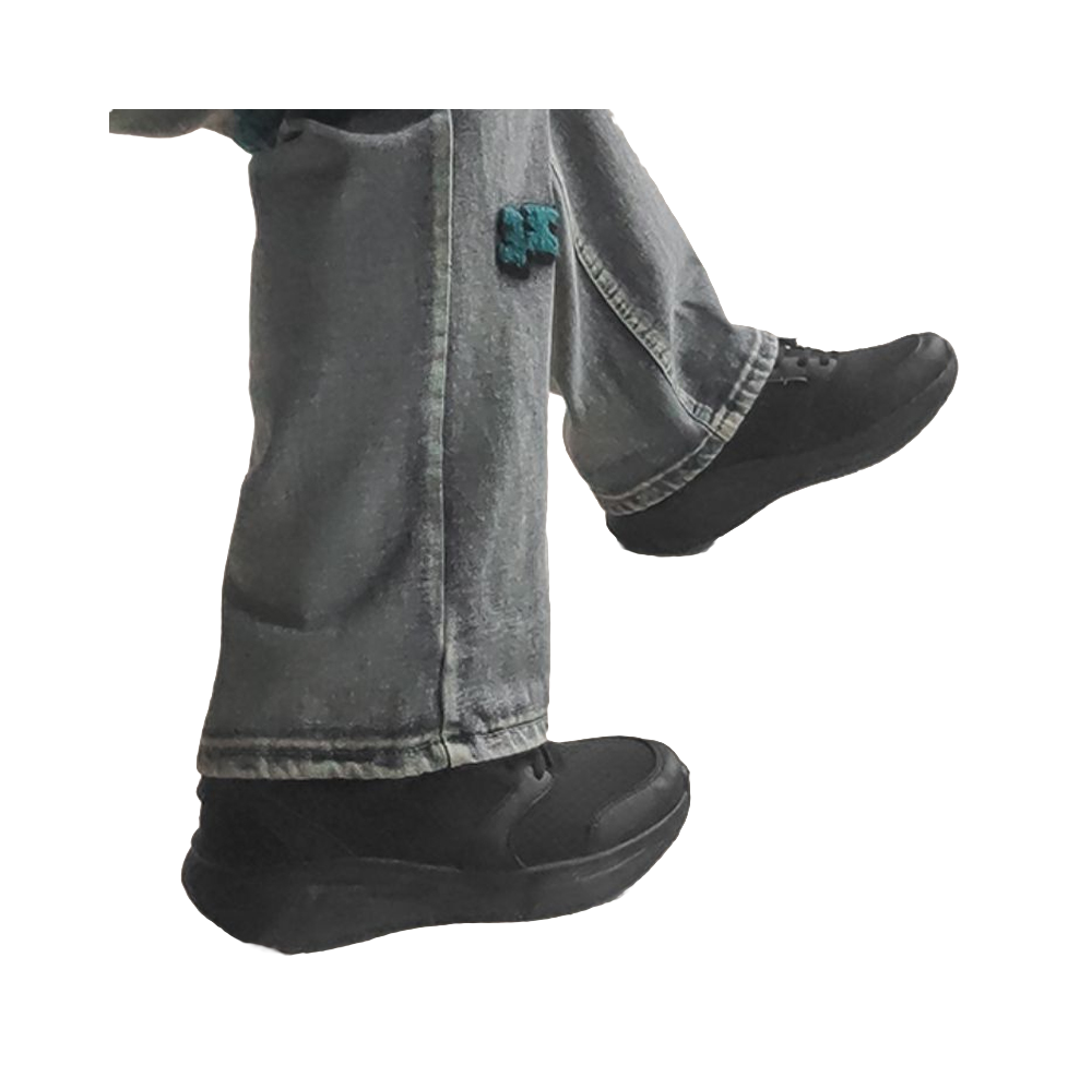 HUANQIU Running Shoes Men's Low top Black 