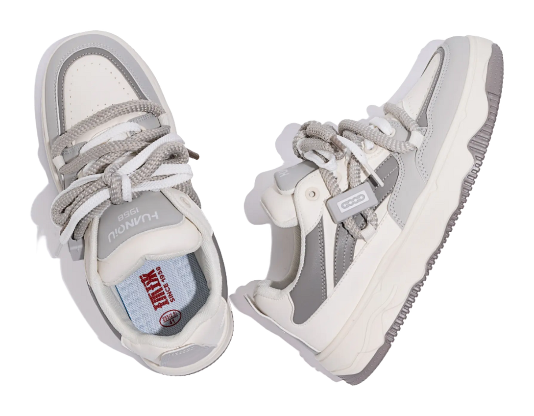 HUANQIU Slip Resistant Abrasion Resistant Low top Skateboard Shoes Men's Black 