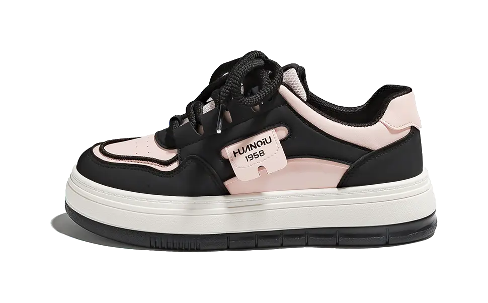 HUANQIU Slip Resistant Abrasion Resistant Low top Skateboard Shoes Women's 