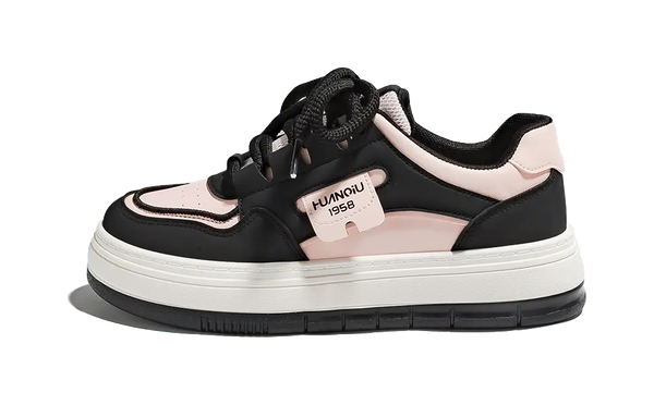 HUANQIU Slip Resistant Abrasion Resistant Low top Skateboard Shoes Women's 