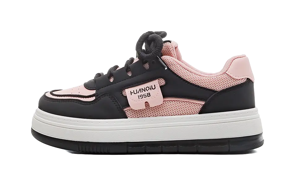 HUANQIU Slip Resistant Abrasion Resistant Low top Skateboard Shoes Women's 