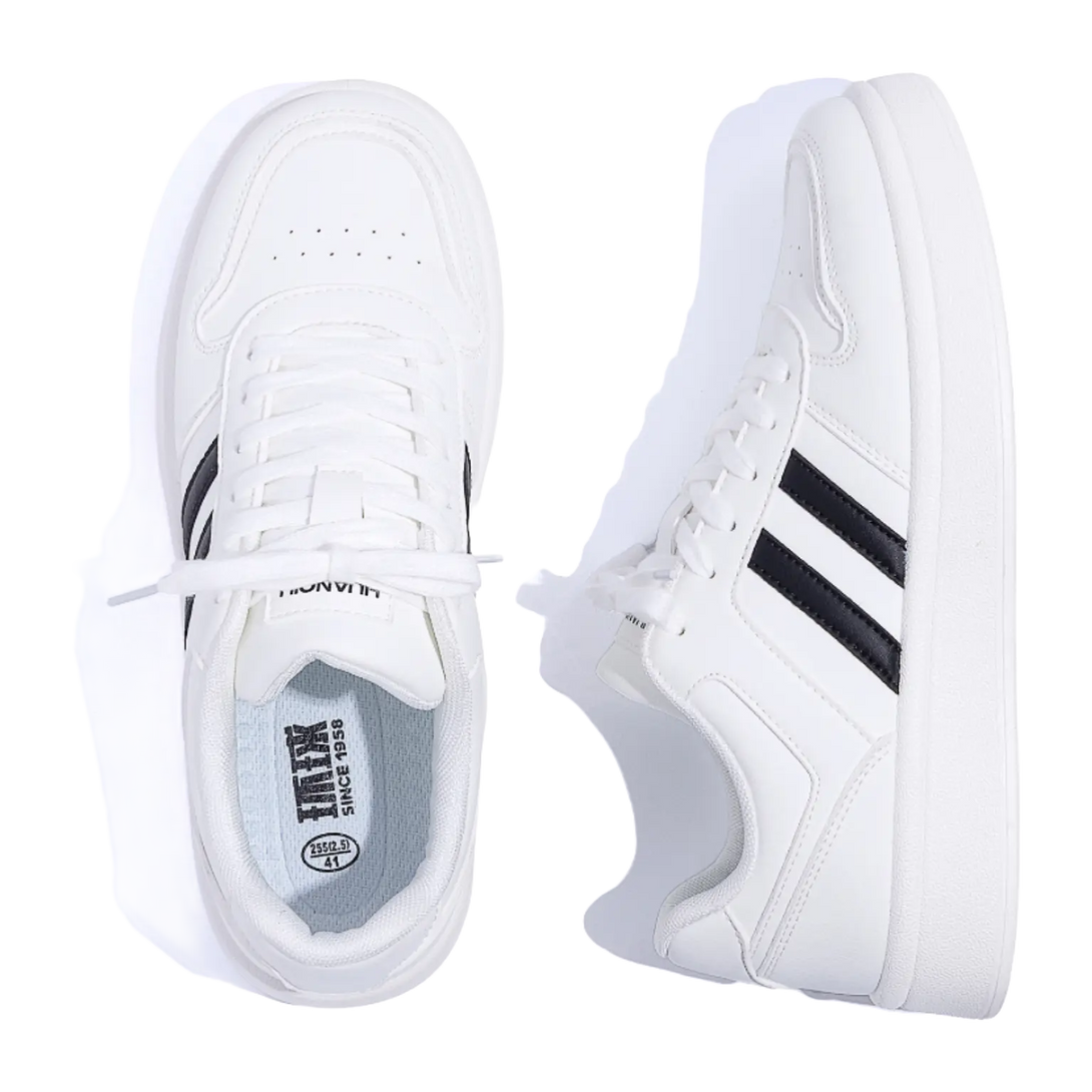 HUANQIU Slip Resistant Height Increasing Low top Skateboard Shoes Men's 