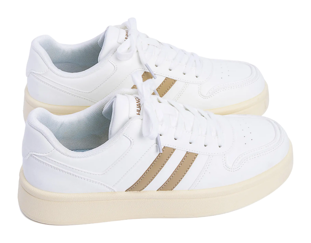 HUANQIU Slip Resistant Height Increasing Low top Skateboard Shoes Men's 