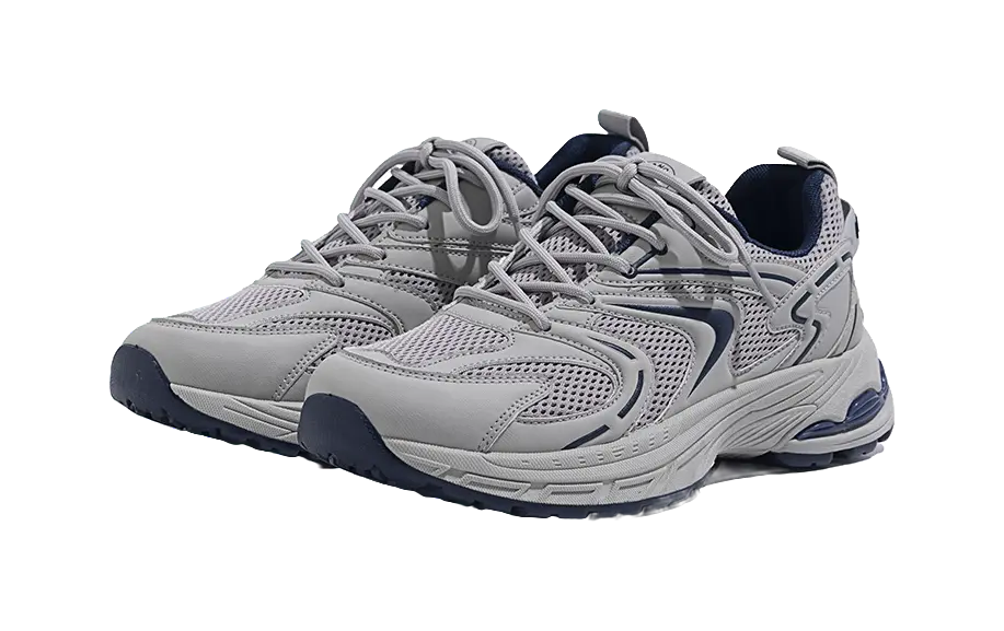 HUANQIU Slip Resistant Low top Chunky Sneakers Men's Gray  VJSNEAKER