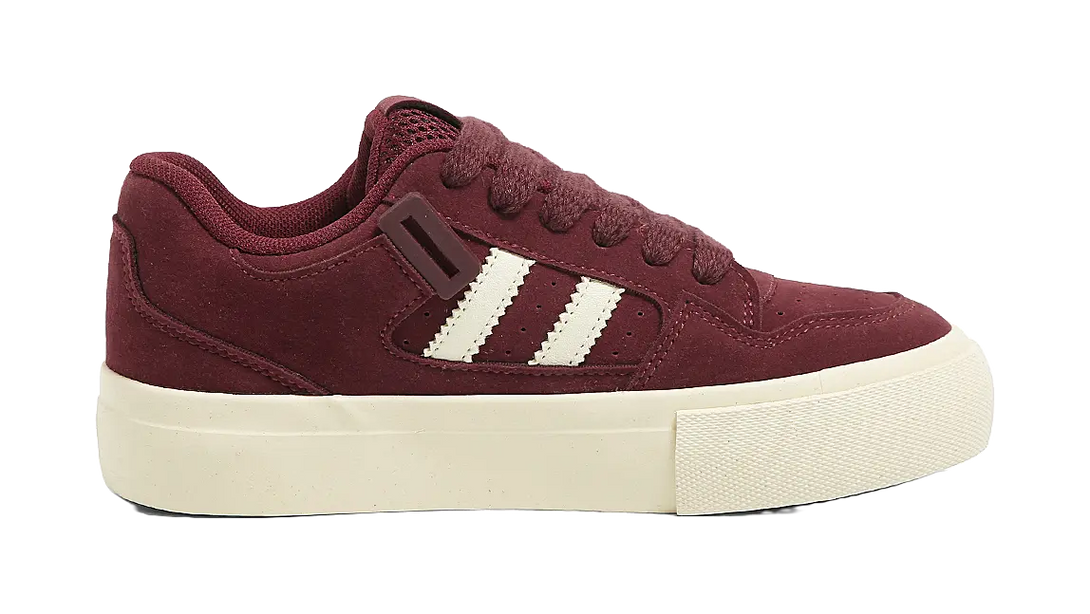 HUANQIU Slip Resistant Shock Absorbers With Abrasion Resistant Properties Low Top Skateboard Shoes Women's Burgundy 