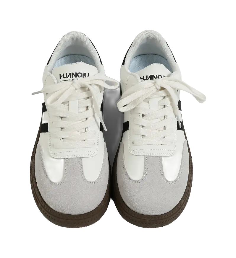 HUANQIU Slip Resistant, Abrasion Resistant, Breathable Low top Skateboard Shoes Men's 