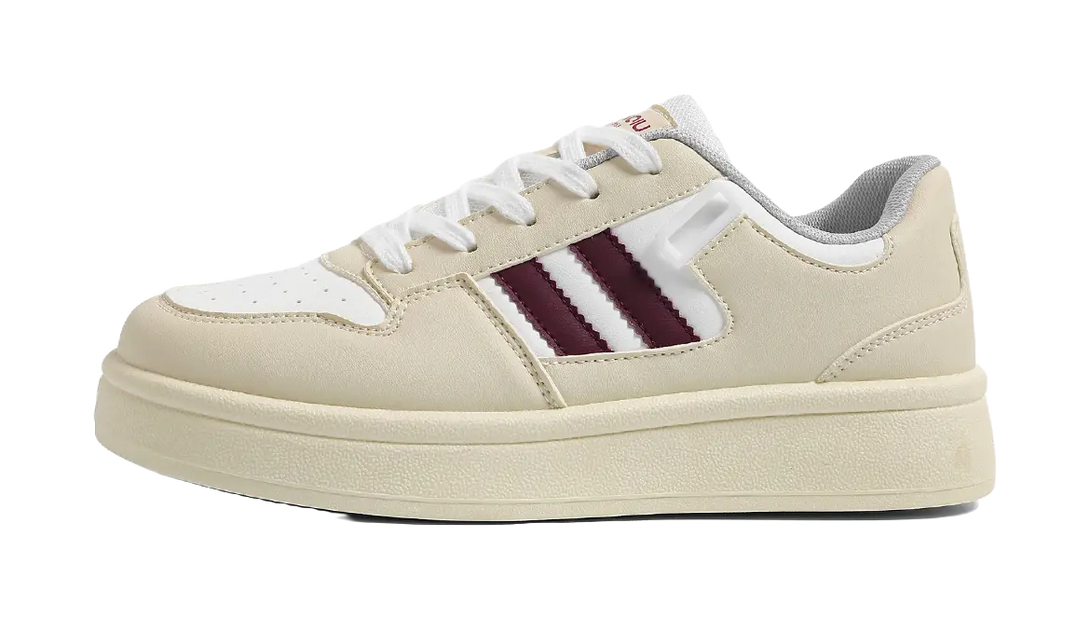 HUANQIU Slip Resistant, Abrasion Resistant, Breathable, Height Increasing Low top Skateboard Shoes Women's 