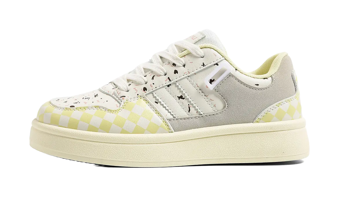 HUANQIU Slip Resistant, Abrasion Resistant, Breathable, Height Increasing Low top Skateboard Shoes Women's 