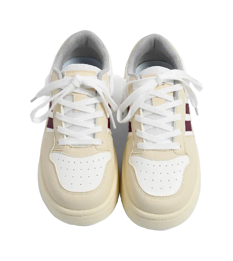 HUANQIU Slip Resistant, Abrasion Resistant, Breathable, Height Increasing Low top Skateboard Shoes Women's 