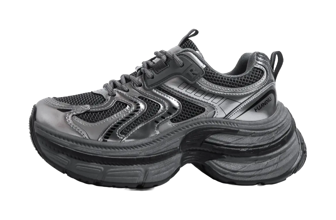 HUANQIU Slip Resistant, Abrasion Resistant, Breathable, Lightweight Low top Chunky Sneakers Women's  VJSNEAKER