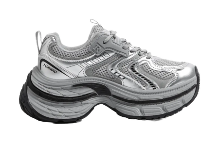 HUANQIU Slip Resistant, Abrasion Resistant, Breathable, Lightweight Low top Chunky Sneakers Women's  VJSNEAKER