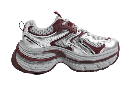 HUANQIU Slip Resistant, Abrasion Resistant, Breathable, Lightweight Low top Chunky Sneakers Women's  VJSNEAKER