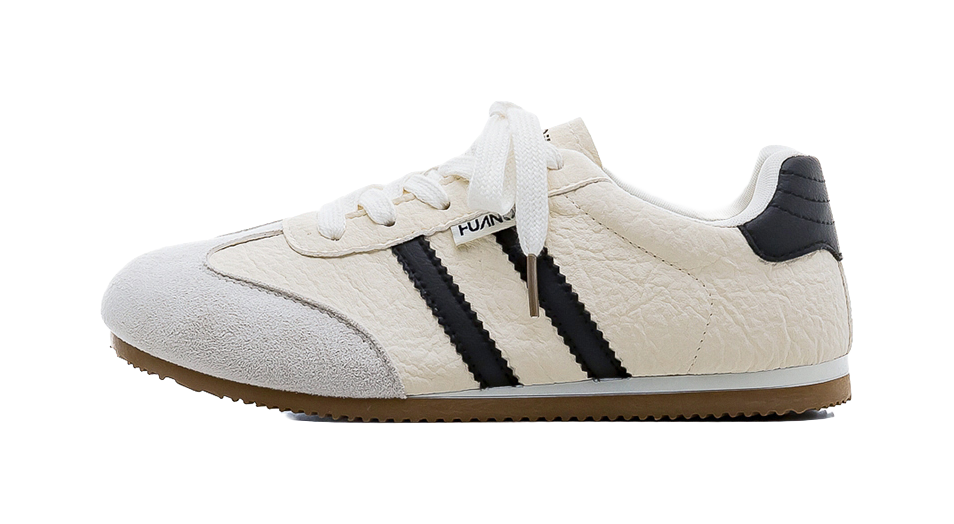 HUANQIU Slip Resistant, Abrasion Resistant, Lightweight Low Top Casual Shoes Women's Beige 