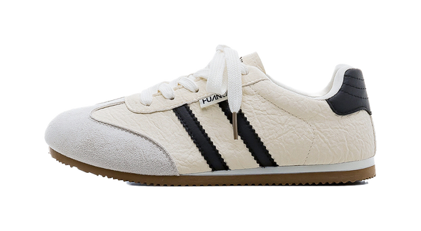 HUANQIU Slip Resistant, Abrasion Resistant, Lightweight Low Top Casual Shoes Women's Beige 