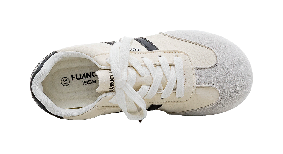 HUANQIU Slip Resistant, Abrasion Resistant, Lightweight Low Top Casual Shoes Women's Beige 