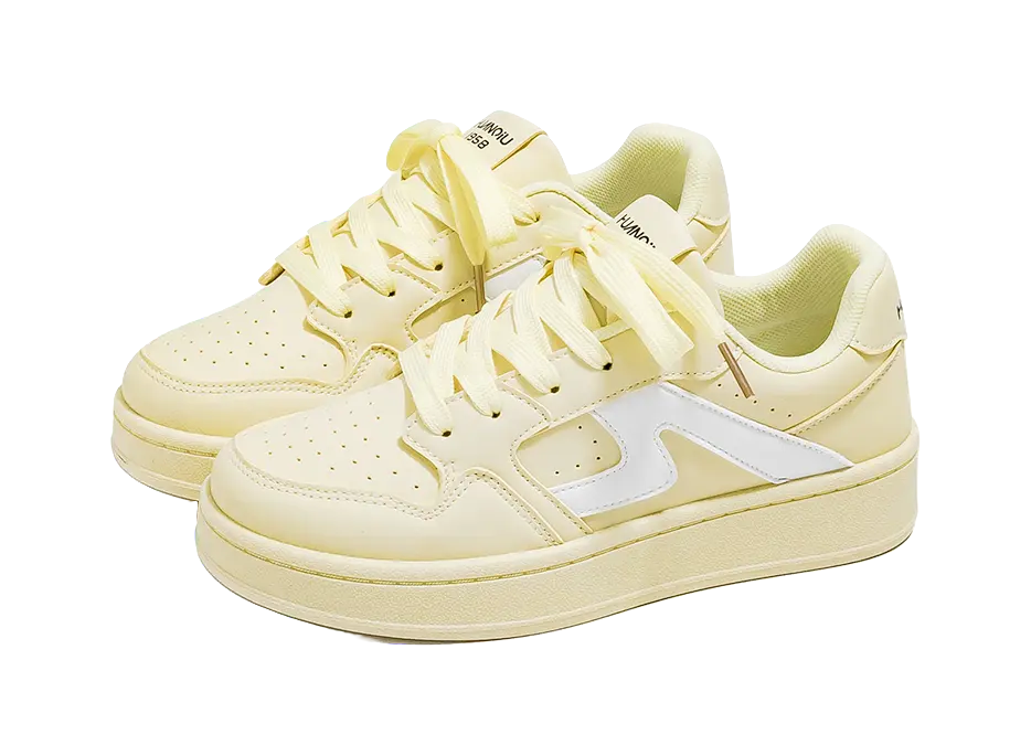 HUANQIU Slip Resistant, Abrasion Resistant, Lightweight Low Top Skateboard Shoes Women's 