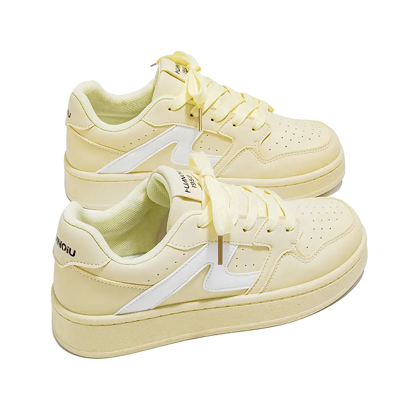 HUANQIU Slip Resistant, Abrasion Resistant, Lightweight Low Top Skateboard Shoes Women's 