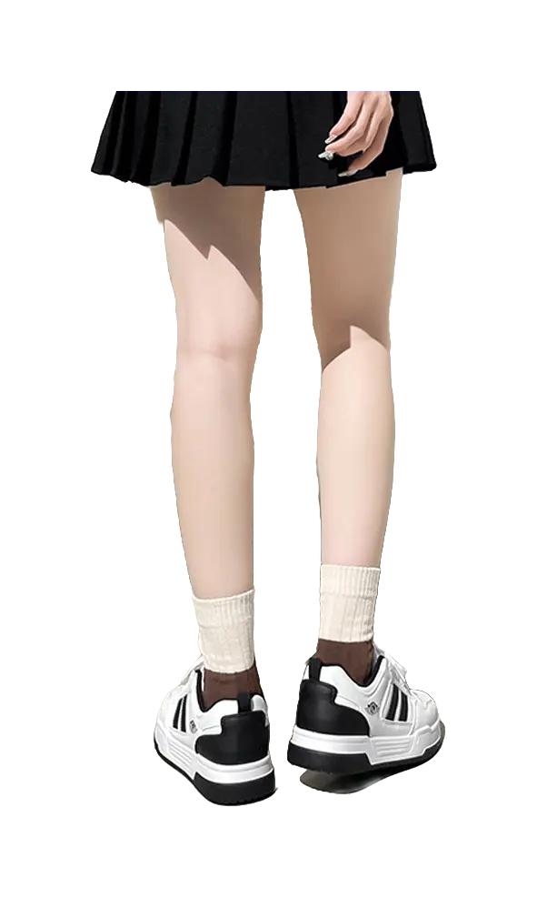 HUANQIU Slip Resistant, Abrasion Resistant, Lightweight Low top Skateboard Shoes Women's White 