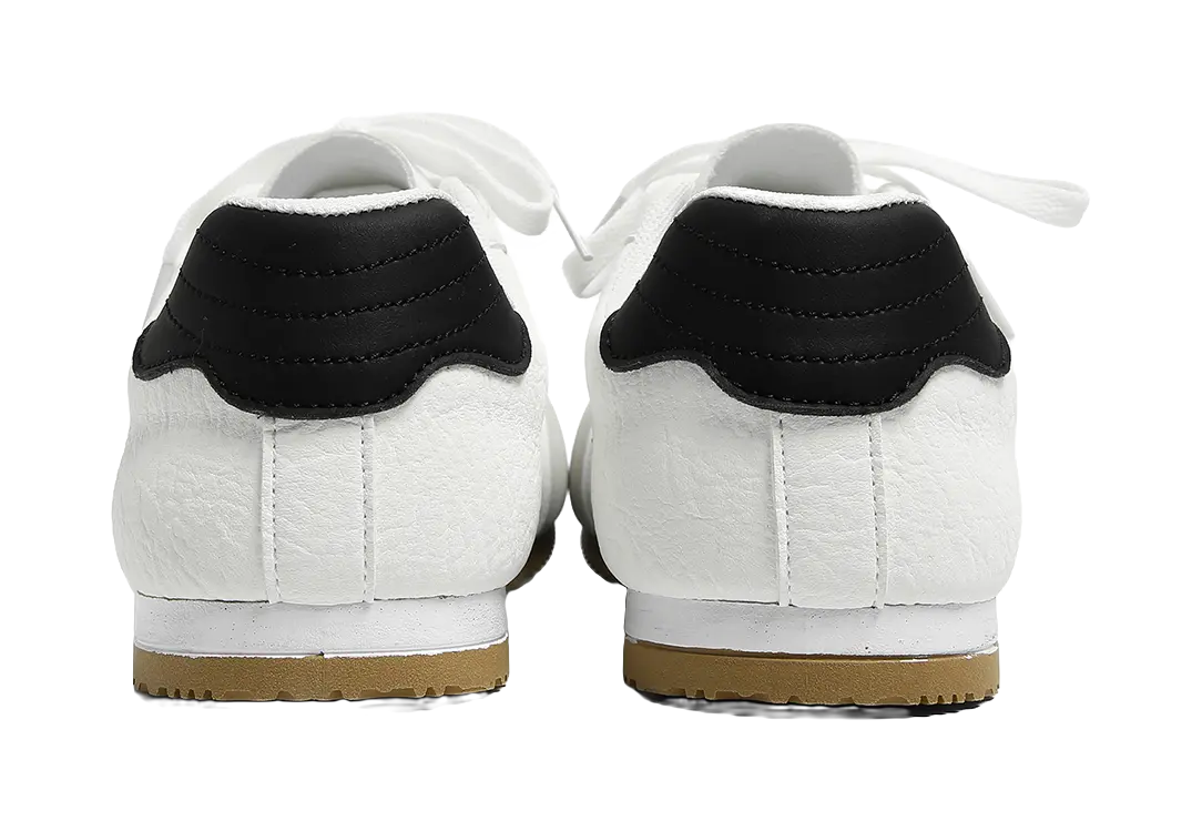 HUANQIU Slip Resistant, Abrasion Resistant, Lightweight, Breathable Low Top Skateboard Shoes Men's White Black 