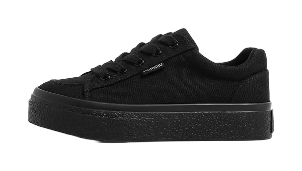 HUANQIU Slip Resistant, Abrasion Resistant, Lightweight, Breathable, Height Increasing Low top Skateboard Shoes Women's 