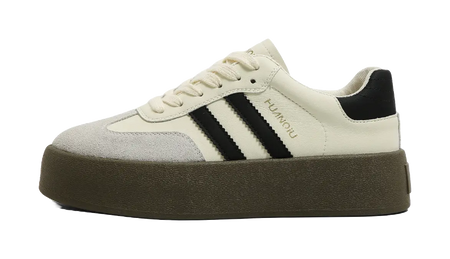 HUANQIU Slip Resistant, Abrasion Resistant, Lightweight, Breathable, Height Increasing Low top Skateboard Shoes Womens  vjsneaker.com