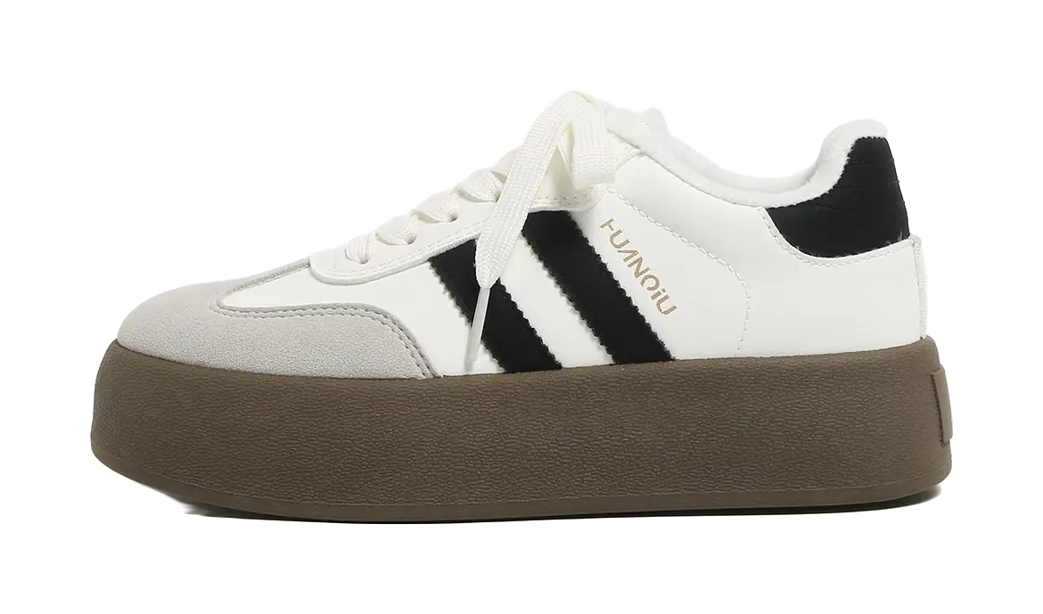 HUANQIU Slip Resistant, Abrasion Resistant, Lightweight, Breathable, Height Increasing Low top Skateboard Shoes Womens  vjsneaker.com