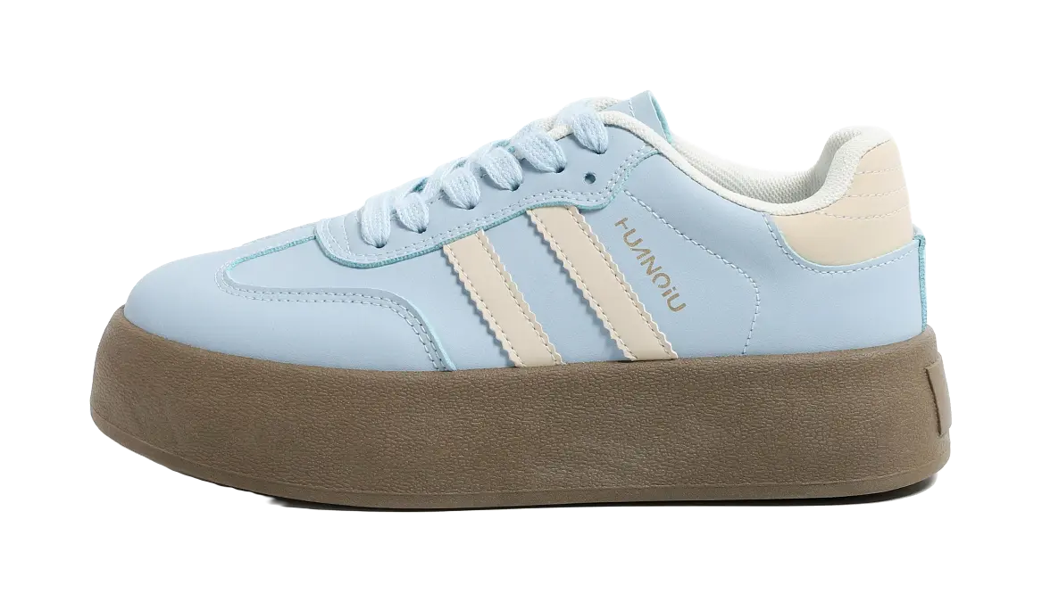 HUANQIU Slip Resistant, Abrasion Resistant, Lightweight, Breathable, Height Increasing Low top Skateboard Shoes Womens  vjsneaker.com