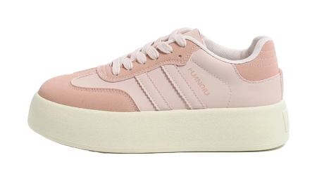 HUANQIU Slip Resistant, Abrasion Resistant, Lightweight, Breathable, Height Increasing Low top Skateboard Shoes Womens  vjsneaker.com